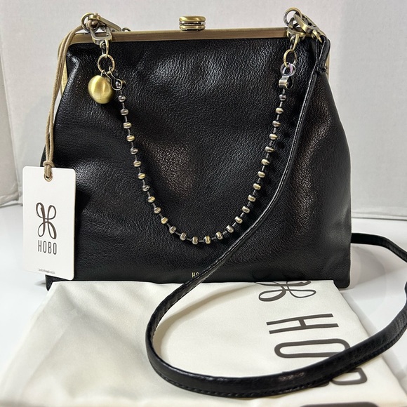 HOBO Handbags - Hobo Amelia Crossbody Micrograin Leather Black NWT